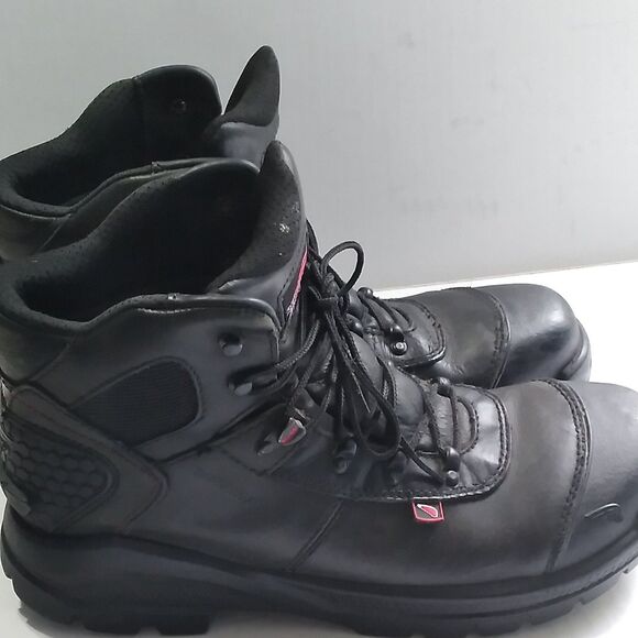 Red Wing Shoes Work Boots Safety Toe EH Rated Black Leather USA Made 10.5 - Picture 7 of 10